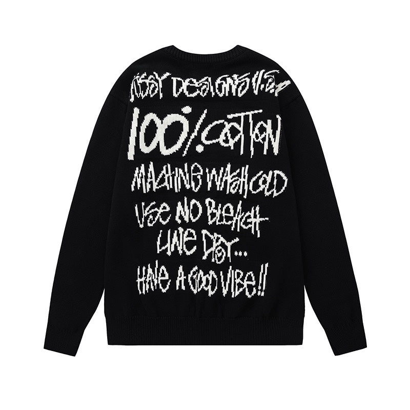 Stussy Care Label Sweater 'Black' | Medium