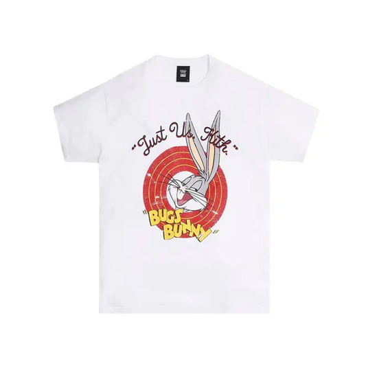 KITH x Looney Toons 'Just us' Buggs Bunny Tee | White | Medium