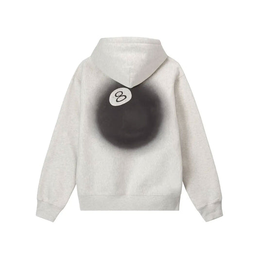 Stussy 8 Ball Fade Hoodie | Ash Heather | Medium