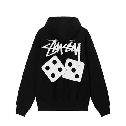 Stussy Dice Pigment Dyed Hoodie | Black | Medium