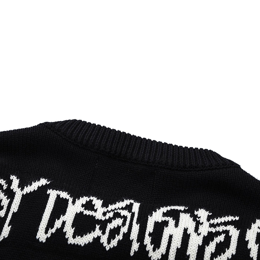 Stussy Care Label Sweater 'Black' | Medium