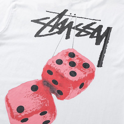 Stussy Fuzzy Dice Tee | White | Medium